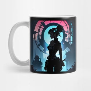 Atompunk anime girl Mug